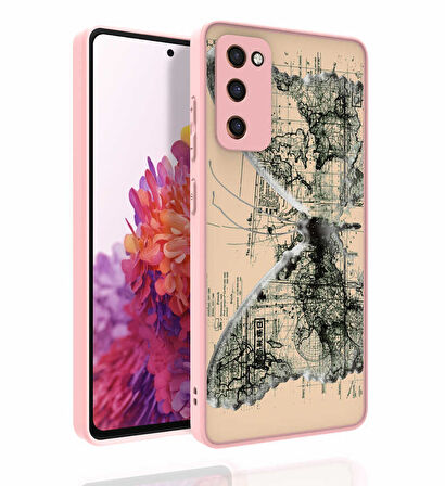 Galaxy S20 FE Uyumlu Desenli Kamera Korumalı Parlak Zore Nora Kılıf-NO4