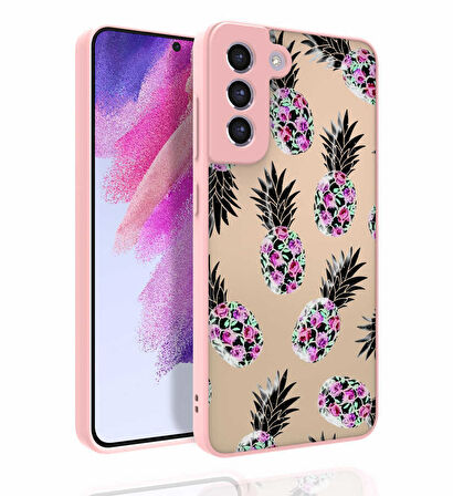 Galaxy S21 FE Uyumlu Desenli Kamera Korumalı Parlak Zore Nora Kılıf-NO1