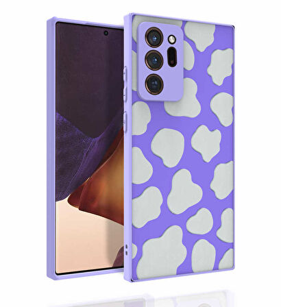 Galaxy Note 20 Ultra Uyumlu Desenli Kamera Korumalı Parlak Zore Nora Kılıf-NO6