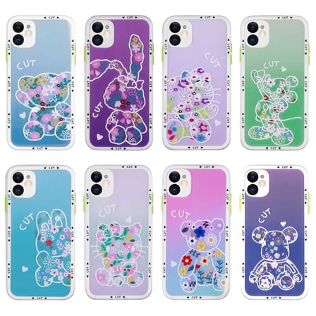 iPhone 11 Uyumlu Kamera Korumalı Desenli Sert NVTH Hess Kılıf-NO8