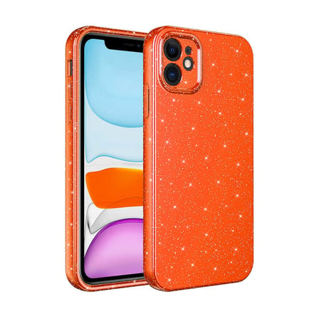 iPhone 11 Kılıf Kamera Korumalı Simli Silikon Üstün Koruma Novatech