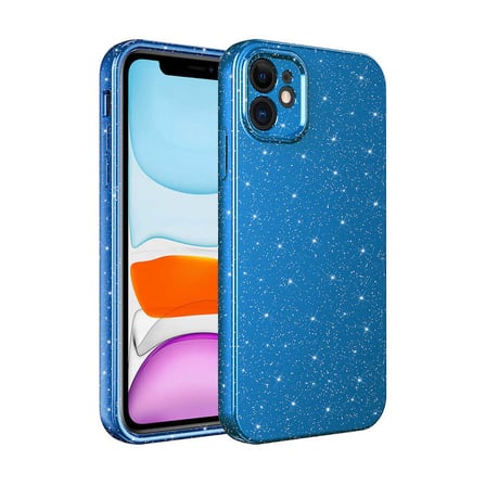 iPhone 11 Kılıf Kamera Korumalı Simli Silikon Üstün Koruma Novatech