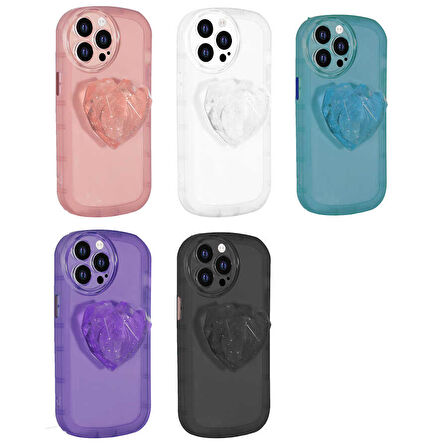 iPhone 13 Pro Uyumlu Kamera Korumalı Pop Soketli Renkli Zore Ofro Kılıf-Sarı