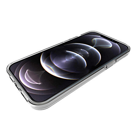 iPhone 14 Pro Max Uyumlu Zore Süper Silikon Kılıf-Renksiz