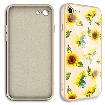 Apple iPhone 7 Kılıf Kamera Korumalı Desenli Sert Silikon Zore Epoksi Kapak-NO9