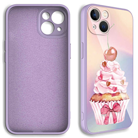 iPhone 13 Uyumlu Kamera Korumalı Desenli Sert Silikon Zore Epoksi Kılıf-NO8