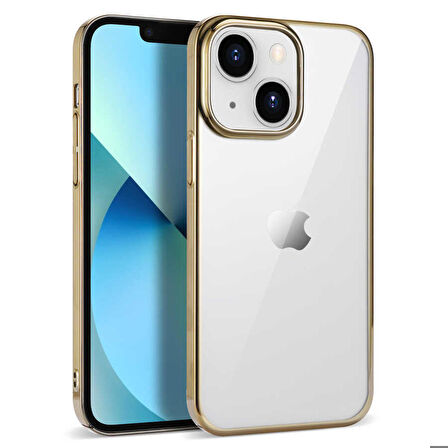 iPhone 14 Plus Uyumlu Zore Pixel Kapak-Gold