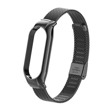Xiaomi Mi Band 7 Uyumlu KRD-06 Metal Zore Kordon-Gümüş