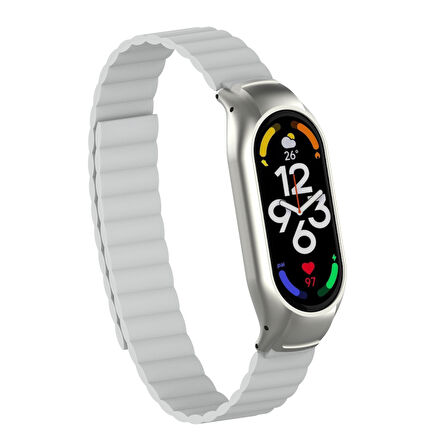 Xiaomi Mi Band 7 Uyumlu KRD-69 Zore Kordon-Beyaz