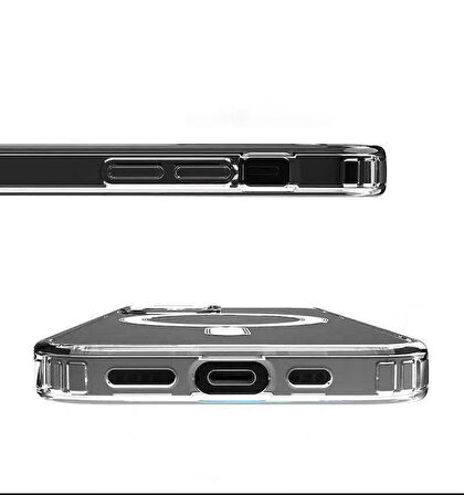 iPhone 14 Uyumlu Zore Tacsafe Wireless Kapak-Renksiz