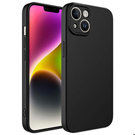 iPhone 14 Uyumlu Zore Kamera Korumalı Mara Lansman Kapak-Siyah