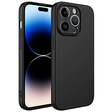 iPhone 14 Pro Max Uyumlu Zore Kamera Korumalı Mara Lansman Kapak-Siyah