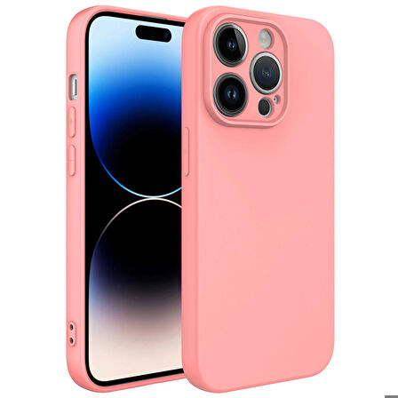 iPhone 14 Pro Max Uyumlu Zore Kamera Korumalı Mara Lansman Kapak-Pembe