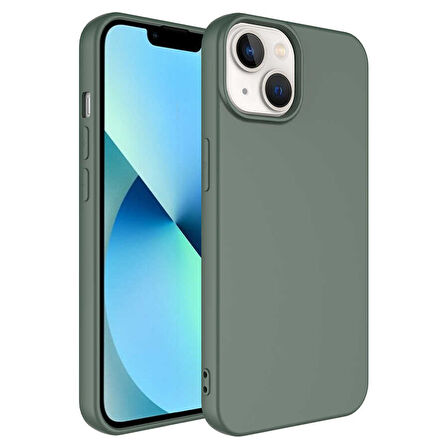iPhone 14 Plus Uyumlu Zore Mara Lansman Kılıf-Koyu Yeşil