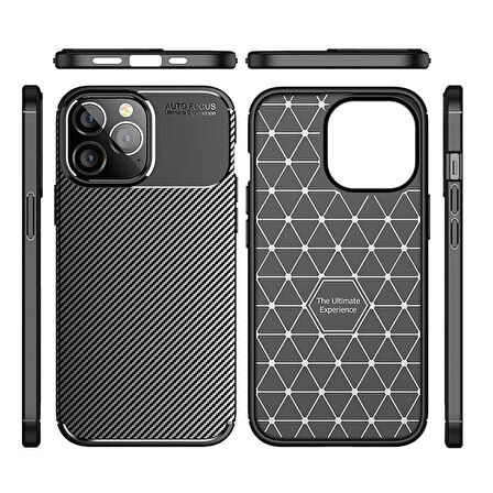 Apple iPhone 14 Pro Kılıf Zore Negro Silikon Kapak-Siyah