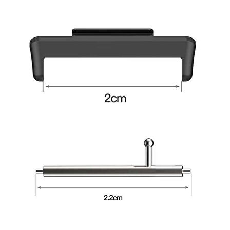 Huawei Watch Fit 2 Metal Kordon Dönüştürücü CLO- Gümüş