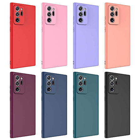 Galaxy Note 20 Ultra Uyumlu Zore Mara Lansman Kapak-Lila