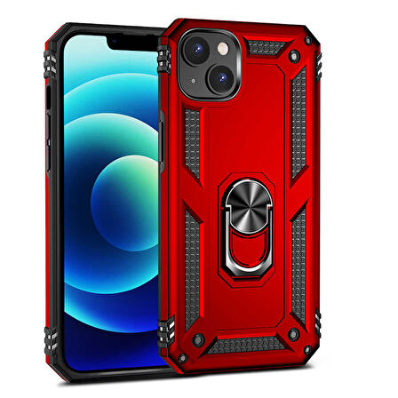 Apple iPhone 14 Kılıf Zore Vega Kapak-Kırmızı