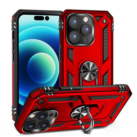 iPhone 14 Pro Max Kılıf Kamera Koruyucu Manyetik Standlı Tank Koruma Alan Tech