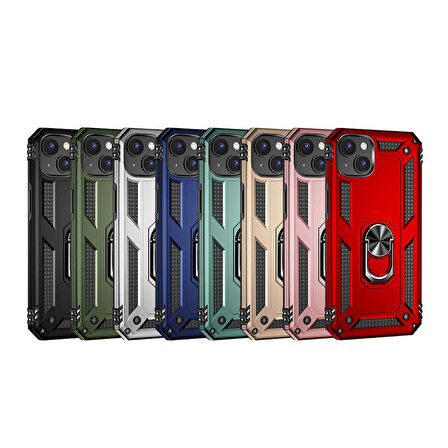 iPhone 14 Plus Uyumlu Zore Vega Kılıf-Siyah