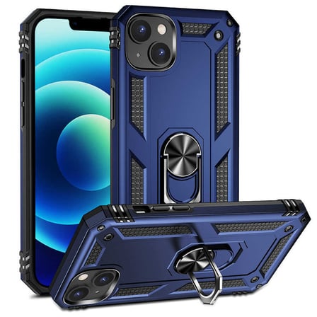 iPhone 14 Plus Kılıf Kamera Koruyucu Manyetik Standlı Tank Koruma Alan Tech