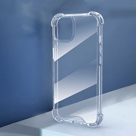 Apple iPhone 14 Kılıf Zore Nitro Anti Shock Silikon-Renksiz