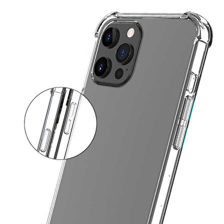 iPhone 14 Pro Max Uyumlu Zore Nitro Anti Shock Silikon-Renksiz