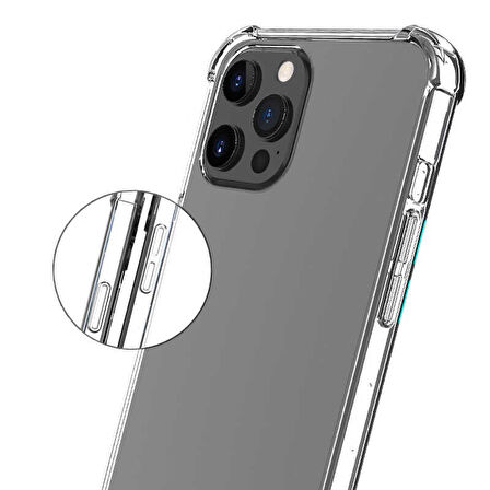 iPhone 14 Pro Max Uyumlu Zore Nitro Anti Shock Silikon-Renksiz