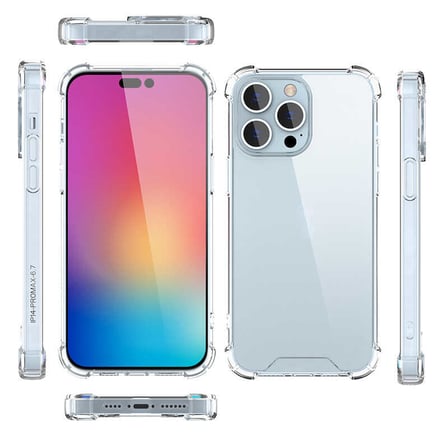 iPhone 14 Pro Max Kılıf Darbe Önleyici Anti Shock Özellikli Kamera Korumalı Silikon Novatech