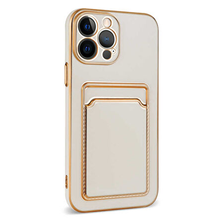iPhone 13 Pro Uyumlu Zore Bark Kartlıklı Kılıf-Siyah