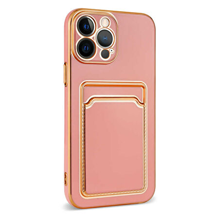 iPhone 13 Pro Uyumlu Zore Bark Kartlıklı Kılıf-Siyah
