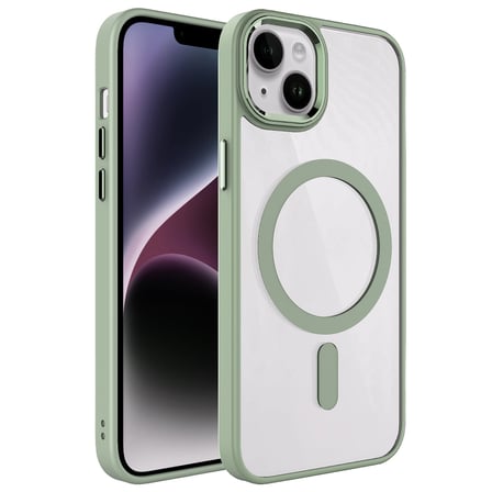 İphone 14 Kılıf Mage Şeffaf Arka Yüz Kamera Yükseltili Silikon Novatech