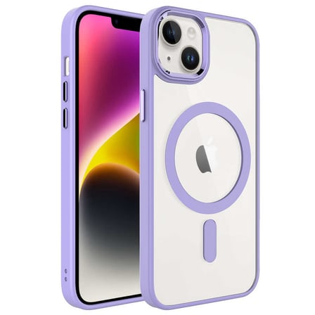 İphone 14 Kılıf Mage Şeffaf Arka Yüz Kamera Yükseltili Silikon Novatech