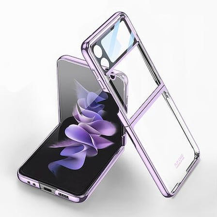 Lexroo Galaxy Z Flip 4 Kıpta Lensli İnce Kılıf - Siyah
