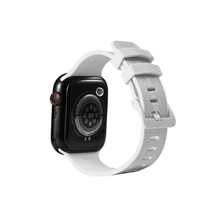 Watch 44mm KRD-23 Uyumlu Zore Kordon-Beyaz