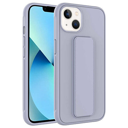 iPhone 14 Plus Uyumlu Zore Qstand Kılıf-Gri