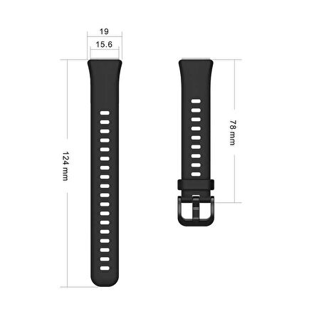 Huawei Band 7 KRD-71 Uyumlu Zore Kordon-Kırmızı