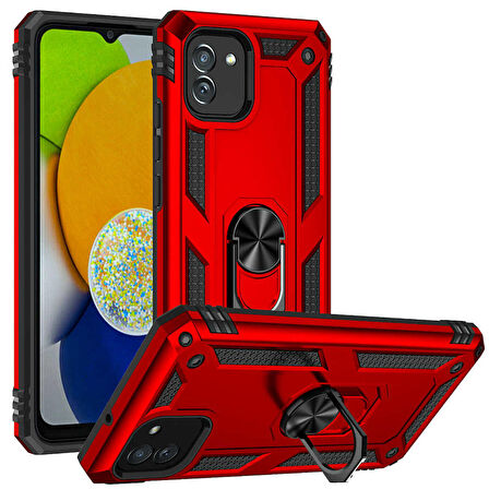 Galaxy A03 Uyumlu Zore Vega Kapak-Kırmızı