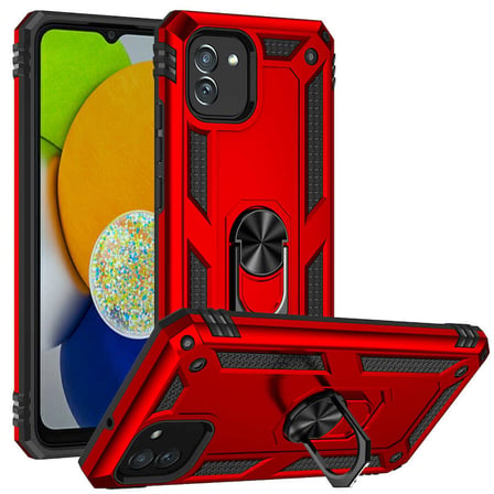 Galaxy A03 Kılıf Kamera Koruyucu Manyetik Standlı Tank Koruma Novatech