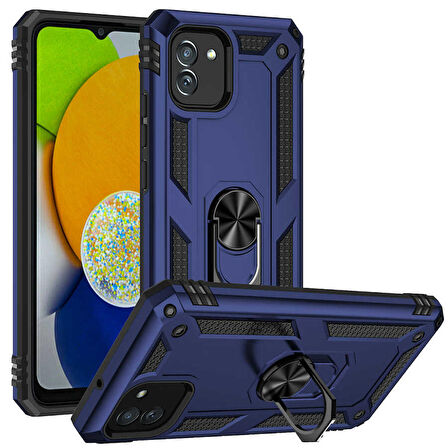 Galaxy A03 Uyumlu Zore Vega Kapak-Mavi