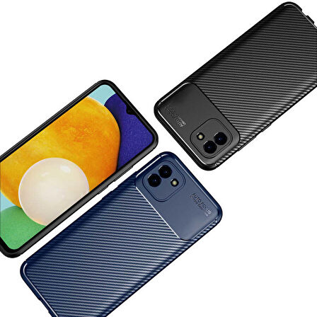 Galaxy A03 Uyumlu Zore Negro Silikon Kapak-Lacivert