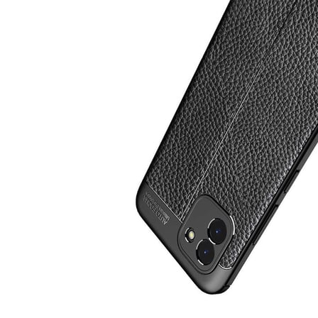 Galaxy A03 Kılıf Deri Görünümlü Silikon Kamera Korumalı Üstün Koruma Novatech