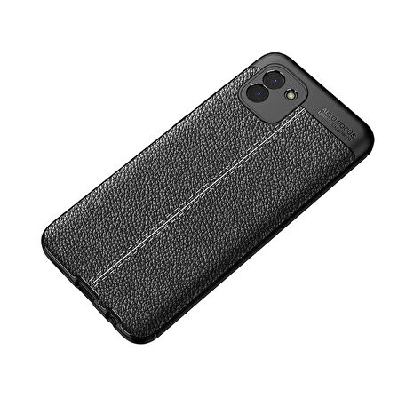 Galaxy A03 Uyumlu Zore Niss Silikon Kapak-Siyah