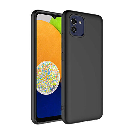 Galaxy A03 Uyumlu Zore Mara Lansman Kapak-Siyah