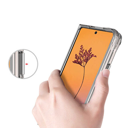 Galaxy Z Fold 4 Uyumlu Zore Vonn Kılıf-Renksiz
