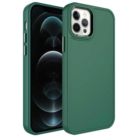 Apple iPhone 13 Pro Kılıf Metal Çerçeve ve Buton Tasarımlı Sert Zore Botox Kapak