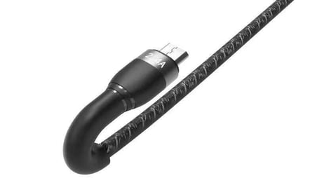 Siyah Shira Serisi Type-c to Type-c PD Kablo 30 Cm-Zore