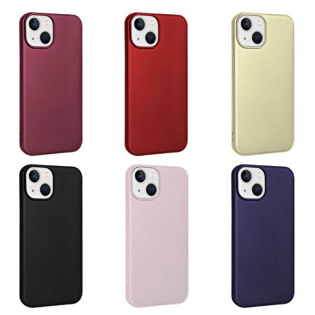 iPhone 14 Plus Uyumlu Zore Premier Silikon Kapak-Mürdüm