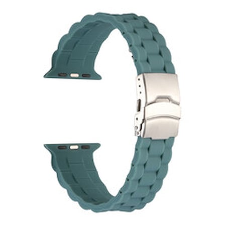 Lexroo Apple Watch Ultra 49mm Kordon Silikon Strap Kayış - Açık Yeşil