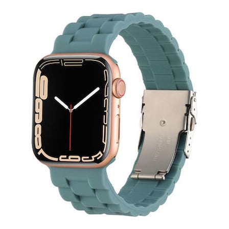 Lexroo Apple Watch Ultra 49mm Kordon Silikon Strap Kayış - Koyu Yeşil
